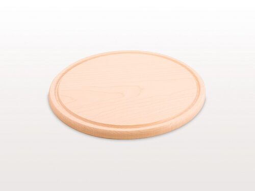 Holzteller mit Saftrille - Ø300×15 mm